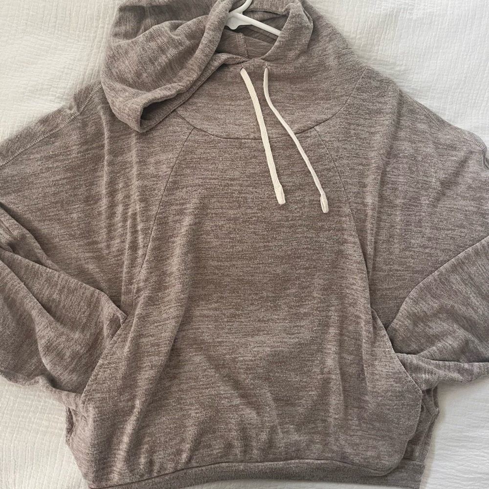 Prana cropped hooded sweater